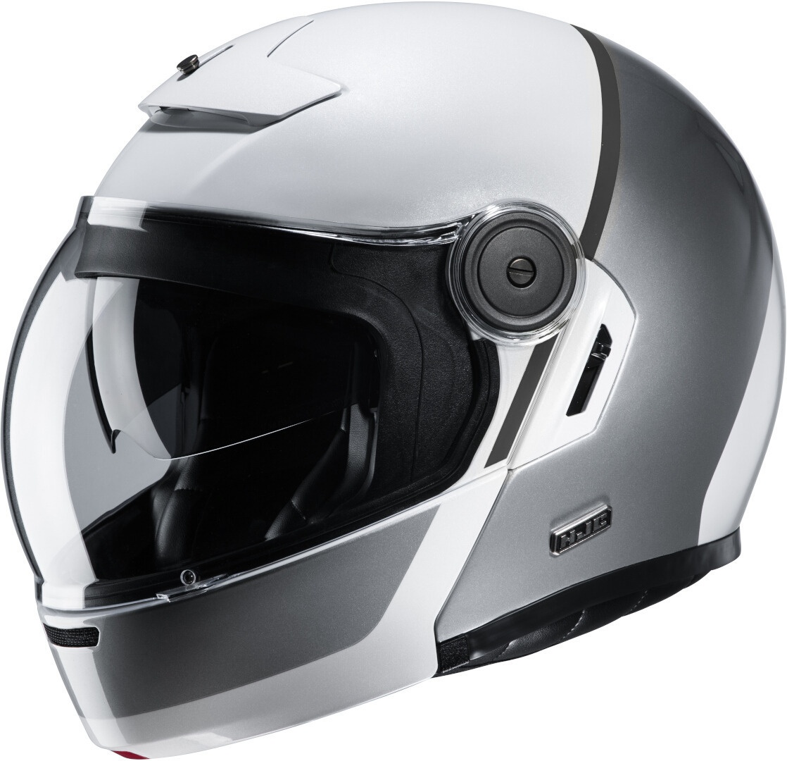 HJC V90 Mobix helm, wit-zilver, XS