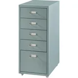 [en.casa] Rollcontainer Kökar mit 5 Schubladen 69x28x41 cm Mintgrün