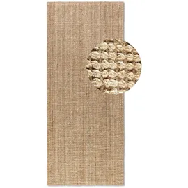 HANSE HOME "Jaipur Juteteppich, als Läufer und in Rund", beige (naturgold), B:80cm H:10mm L:200cm, Jute, Teppiche, Teppich, 100% Naturfaser, Wohnzimmer, Esszimmer, Schlafzimmer, GRS