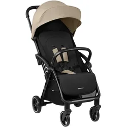Kikkaboo Kinderwagen Buggy Ciela 22 kg faltbar 360-Grad-Drehung Vorderräder Gurt beige