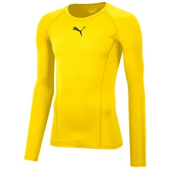 Puma Liga Baselayer Langarm Shirt Herren - gelb -XL