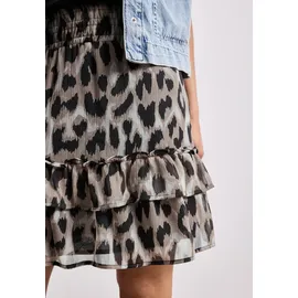 STREET ONE Minirock Damen Animalprint Beige 40