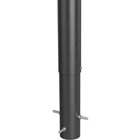 Biohort Sichtschutzelement 40 x 142 cm Dunkelgrau Metall