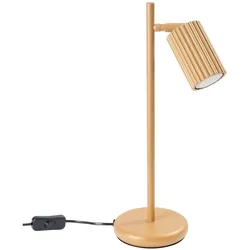 Tischlampe Karbon goldfarben GU10