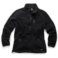 Scruffs wasserabweisende Fleecejacke Worker schwarz Größe XL