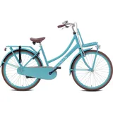 Nogan Cargo - Kinder Hollandrad - Citybike - Mädchen - 26 Zoll - Türkis - Türkis