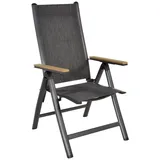 Proloisirs Arezzo Verstellbarer Stuhl 57 x 69 x 103 cm anthrazit