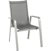 ACAMP Set 4x Stapelsessel Urban 54 cm x 60 cm x 82 cm Platin-Graphit