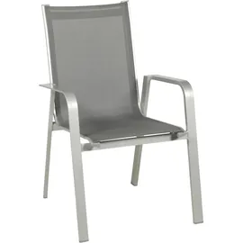 ACAMP Set 4x Stapelsessel Urban 54 cm x 60 cm x 82 cm Platin-Graphit