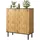 Okwish Schuhschrank 80 x 91 x 35 cm höhenverstellbar / beige