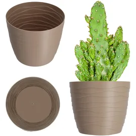 Kadax Blumentopf Ø 13 x 11 cm Beige