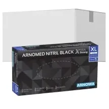 arnomed Nitril Black XTRA STRONG Einmalhandschuhe, schwarz 392-XL , 1 Packung = 100 Stück, Größe XL