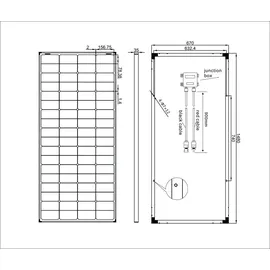 EnjoySolar enjoy solar® Klassisches Monokristallines Solarmodul 200W 36V (silberne Rahmen) 0% MwSt