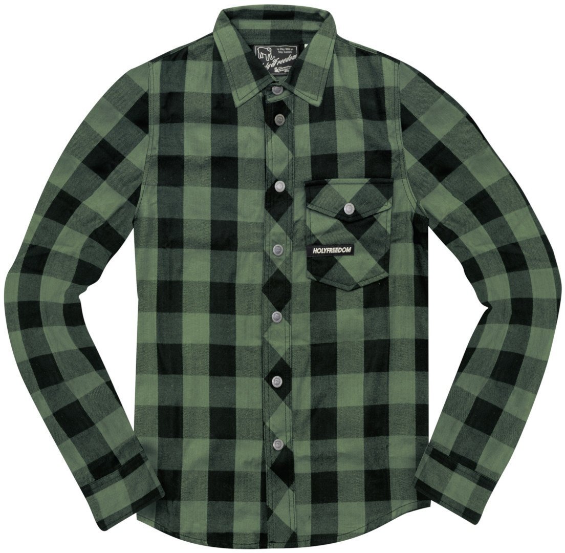 HolyFreedom Jessie James Flannel Overhemd, groen, 3XL Voorman