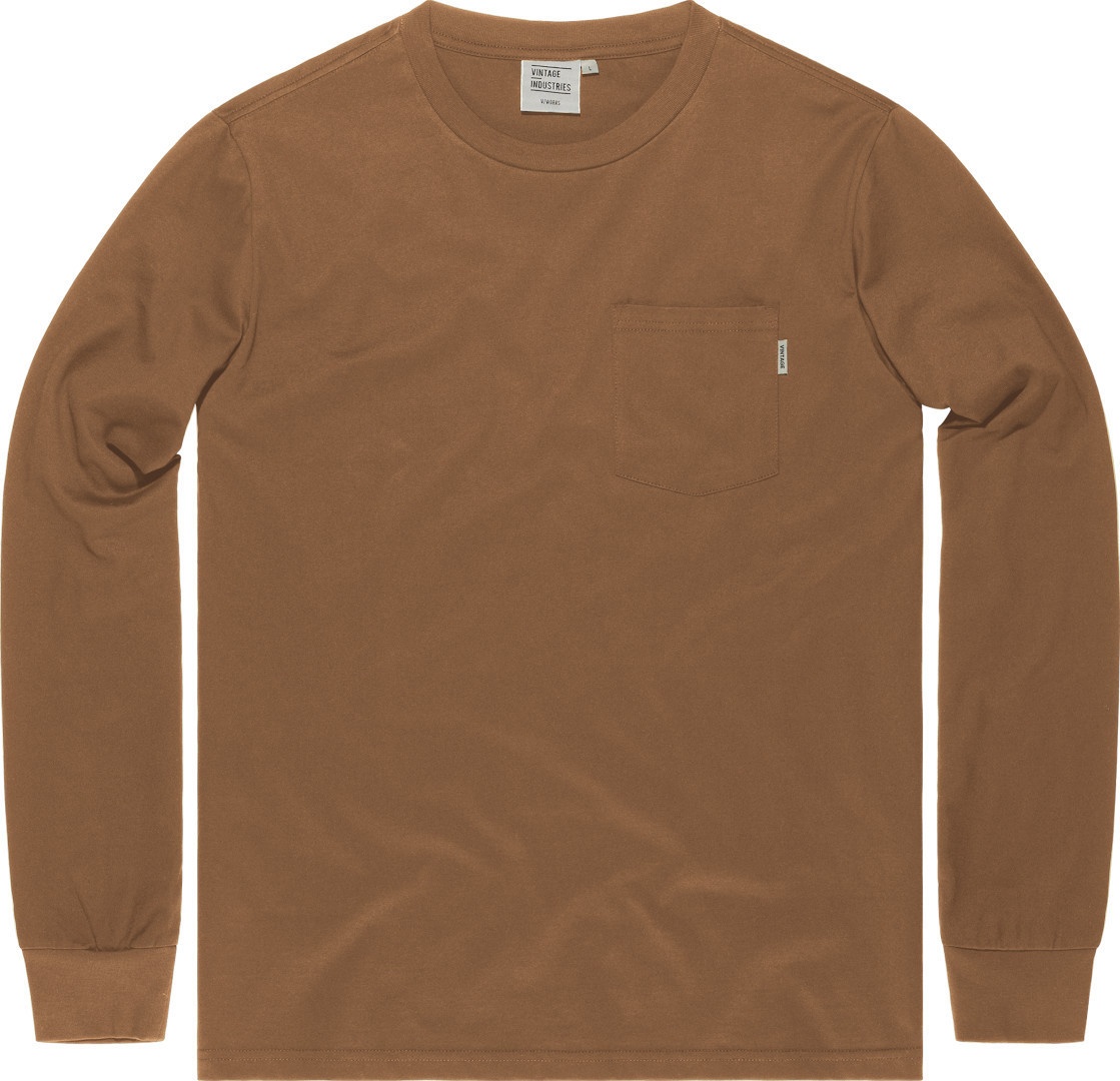 Vintage Industries Grant Pocket Shirt met lange mouwen, bruin, 3XL