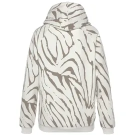 LASCANA Kapuzensweatshirt Zebramuster Beige 44/46