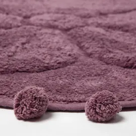 Homescapes Runde Badematte Beere Ø 60 cm
