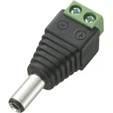 TRU Components DC-13M Niedervolt-Steckverbinder Stecker, gerade 5.5mm 2.5mm 1St.