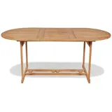 vidaXL Gartentish 180 x 90 x 75 cm natur