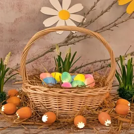 IDENA LED Lichterkette Ostern 10 LED 1,2 m Warmweiß