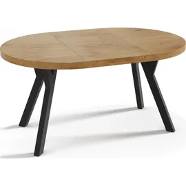 pphu meblokar karol wierczyski Designer Runder Ausziehbarer Esstisch 100 x 76 x 100 cm braun