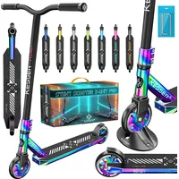 Kesser KESSER® Stunt Scooter X-Limit-Pro 360° Lenkung Funscooter Stuntscooter mit Ständer ABEC 9 Kugellagern, 110 mm PolyurethanRäder , Kickscooter Tretroller Cityroller Trick Roller für Kinder Erwachsene