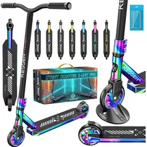 Kesser KESSER® Stunt Scooter X-Limit-Pro 360° Lenkung Funscooter Stuntscooter mit Ständer ABEC 9 Kugellagern, 110 mm PolyurethanRäder , Kickscooter Tretroller Cityroller Trick Roller für Kinder Erwachsene