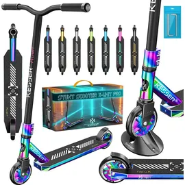 Kesser KESSER® Stunt Scooter X-Limit-Pro 360° Lenkung Funscooter Stuntscooter mit Ständer ABEC 9 Kugellagern, 110 mm PolyurethanRäder , Kickscooter Tretroller Cityroller Trick Roller für Kinder Erwachsene