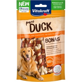 Vitakraft fleischiger Hundesnack Duck Bonas Calciumknochen Ente (1x 80g)