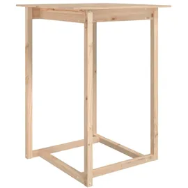 vidaXL Bartisch 80 x 80 x 110 cm Braun