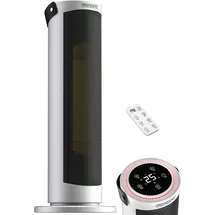 monzana Heizlüfter 2000W 4 Betriebsmodi 15-35°C Energiesparend 70° Oszillation Timer Leise Fernbedienung Elektroheizung Heizstrahler weiss