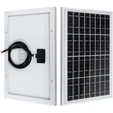 ECO-WORTHY Solarpanel 10W 12v Mono PV Solarmodul zum Aufladen von 12V Batterien,geeignet für Hütte, Dach, Garten und Wohnwagen, Camping