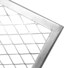 Lemodo Deckel für Metallkomposter 80x80 cm 2er Set, Abdeckung für Gartenkomposter silber