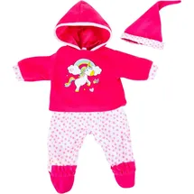 Bayer Puppenkleidung Hose Einhorn Rosa (Set, 3-tlg)