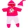 Bayer Puppenkleidung Hose Einhorn Rosa (Set, 3-tlg)
