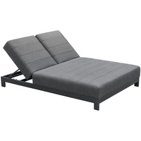 House- Attack Doppelliege »Sunrino« Doppelliege Daybed Anthrazit/Flanelle aus Sunbrella Stoff 202x148x44,5cm