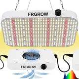 FRGROW LED Grow Light, Grow Lampe Dimmbarer, Pflanzenlampe LED Vollspektrum, Wachstumslampen Zimmerpflanzen Blüte, Pflanzenleuchte LED mit UV-IR-Licht, 584 LED Daisy-Chain-Funktion