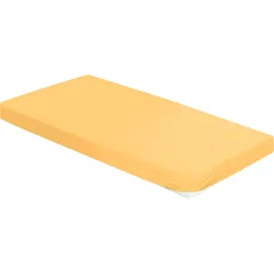 Spannbettlaken BIERBAUM "Jersey", braun (honig), B:180-200cm L:200-220cm, Jersey, Obermaterial: 95% Baumwolle, 5% Elasthan, Laken, 95 % Baumwolle und 5 % Elasthan für optimale Weichheit und Dehnbarkeit