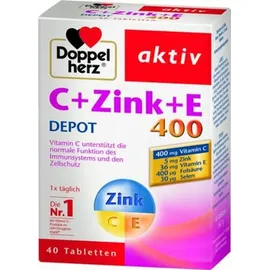 Doppelherz Aktiv Vitamin C + Zinc + E Tabletten 40 St.