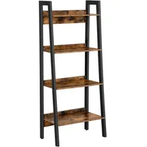 Songmics Bücherregal 56 x 34 x 137,5 cm Braun, Schwarz