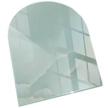 Tulup Funkenschutzplatte Glas 80 x 70 cm Zartes Marmormuster Türkis/Grün