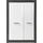 Home Affaire Etero Mehrzweckschrank 100 x 142 x 35 cm Grau