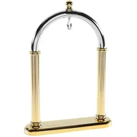 Hermann Jäckle Taschenuhrständer S3 Bicolor mit Bogen Taschenuhrhalter für eine Taschenuhr | mit schwerem Standfuß