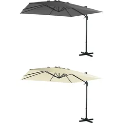 Gardissimo CANNES XL Ampelschirm 350x270cm Alu Pendelschirm UV50+ anthrazit