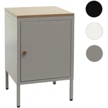 Mendler Nachtschrank HWC-L84 63 x 40 x 40 cm Grau