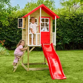 zwerkules Spielhaus Lolla 1 Natur/Rot