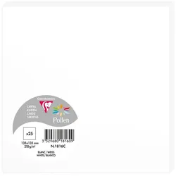 Pollen 250x Karte Pollen 135x135mm 210g - Weiß 1816C