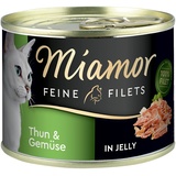 Miamor x 185g Feine Filets Thunfisch & Gemüse Miamor Katzenfutter nass