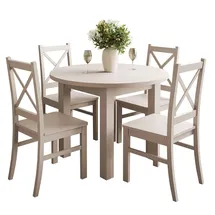 lookway TISCHGRUPPE OLEA KASCHMIR Tisch + 4 Stühle