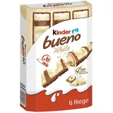 Ferrero Kinder bueno White Schokoriegel, 6 x 19.5g